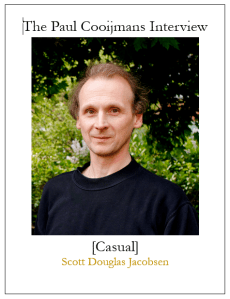 The Paul Cooijmans Interview [Casual]